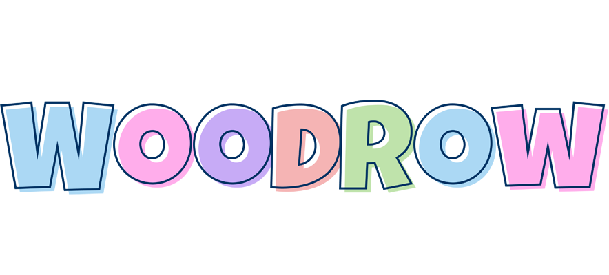 Woodrow pastel logo