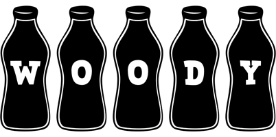 Woody bottle logo