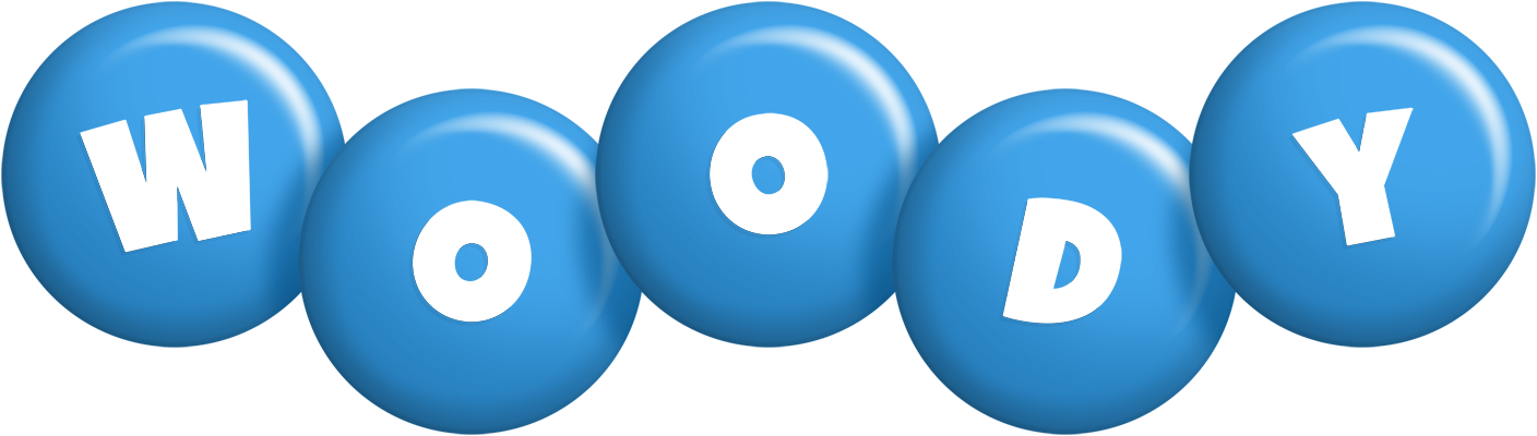 Woody candy-blue logo