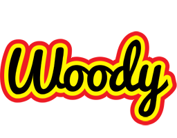 Woody flaming logo