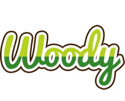 Woody golfing logo
