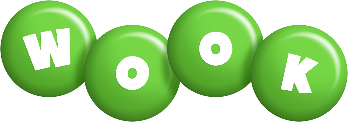 Wook candy-green logo