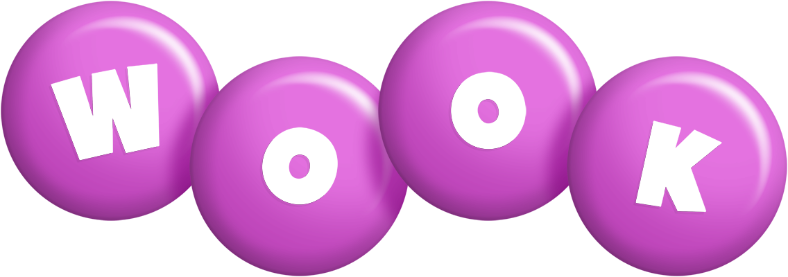 Wook candy-purple logo