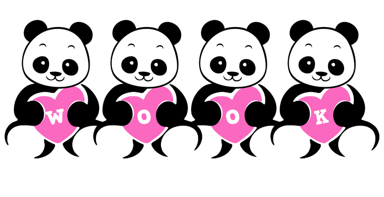Wook love-panda logo