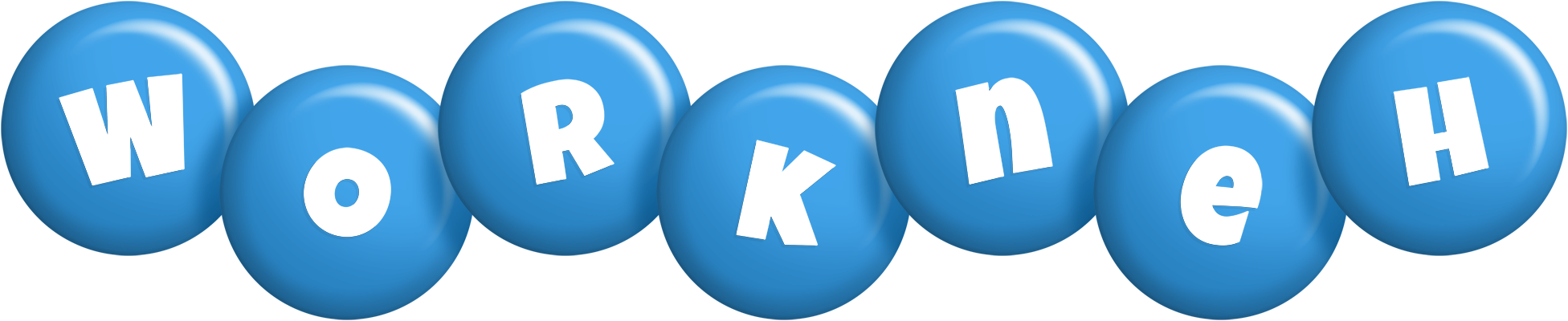Workneh candy-blue logo