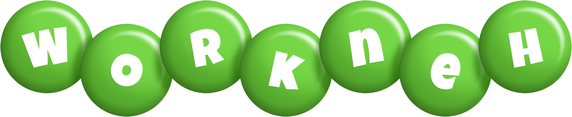 Workneh candy-green logo