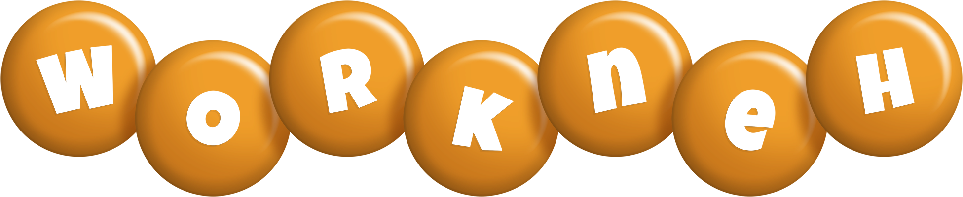 Workneh candy-orange logo