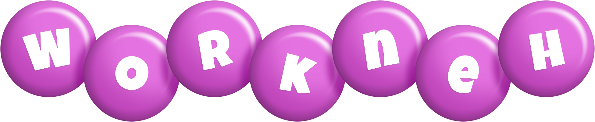Workneh candy-purple logo