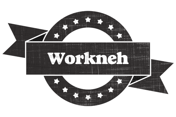 Workneh grunge logo