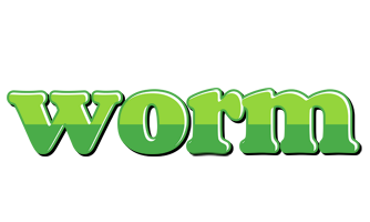 Worm apple logo