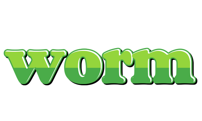 Worm apple logo
