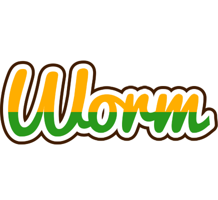Worm banana logo