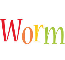Worm birthday logo