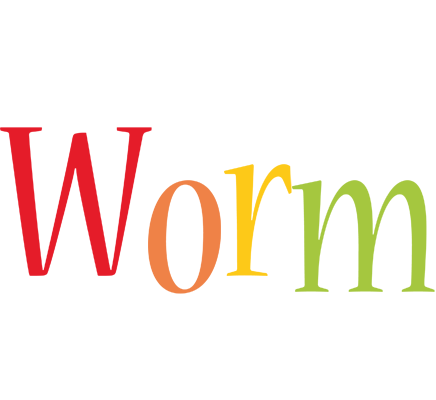 Worm birthday logo