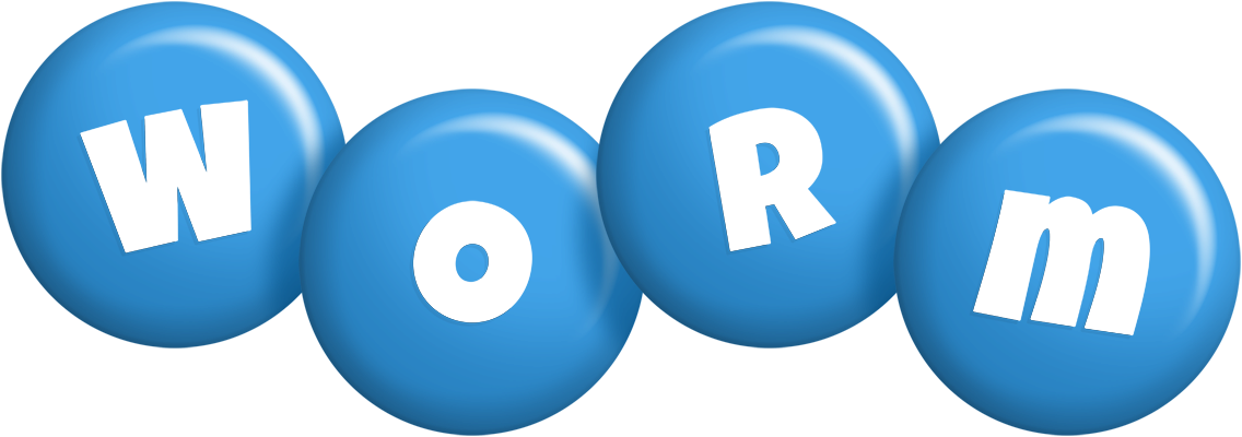 Worm candy-blue logo