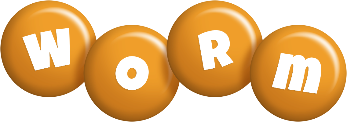Worm candy-orange logo