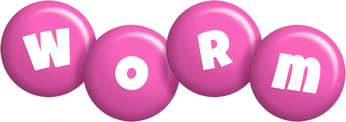 Worm candy-pink logo