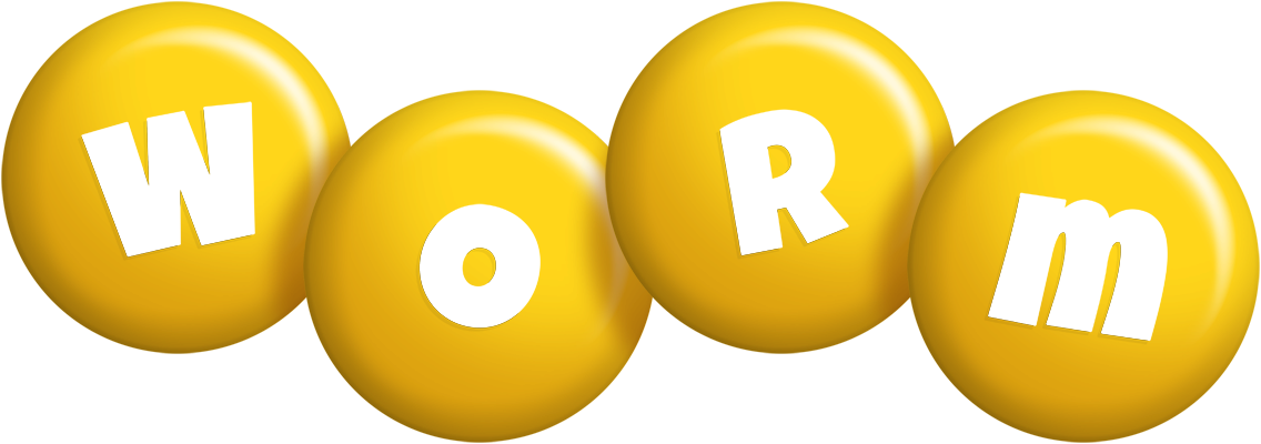 Worm candy-yellow logo