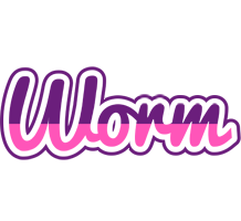 Worm cheerful logo