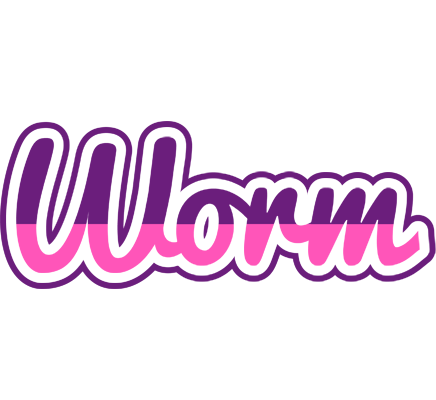 Worm cheerful logo