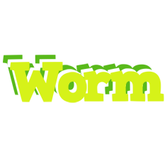 Worm citrus logo