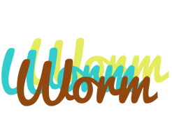 Worm cupcake logo