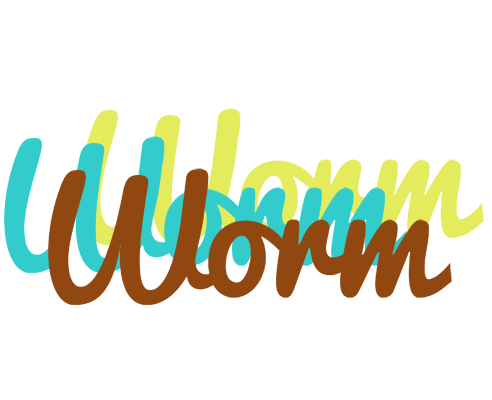 Worm cupcake logo