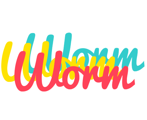 Worm disco logo