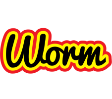 Worm flaming logo