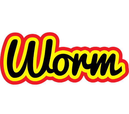 Worm flaming logo