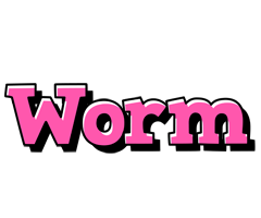 Worm girlish logo