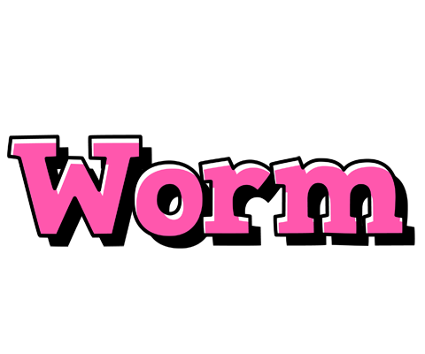 Worm girlish logo