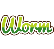 Worm golfing logo