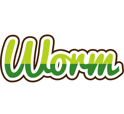 Worm golfing logo