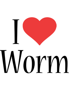 Worm i-love logo