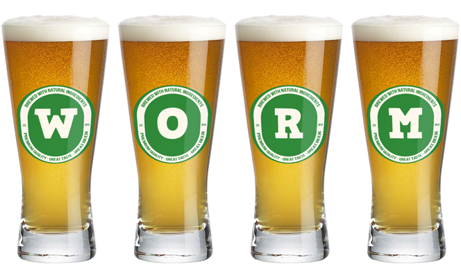 Worm lager logo
