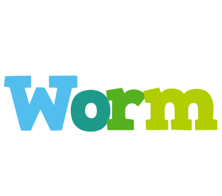 Worm rainbows logo