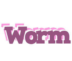 Worm relaxing logo