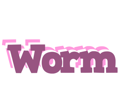 Worm relaxing logo