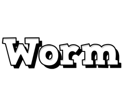 Worm snowing logo