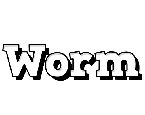 Worm snowing logo
