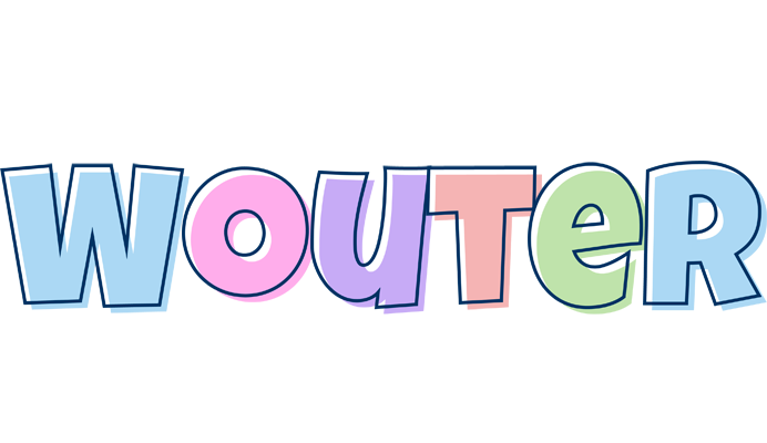 Wouter pastel logo
