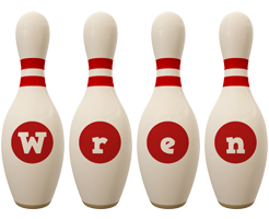 Wren bowling-pin logo