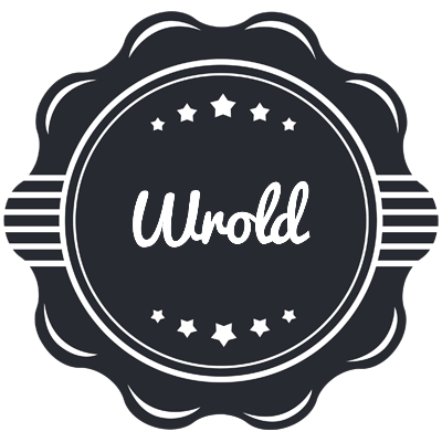 Wrold badge logo