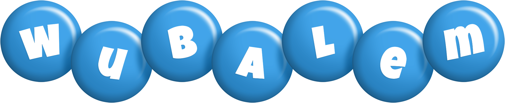 Wubalem candy-blue logo