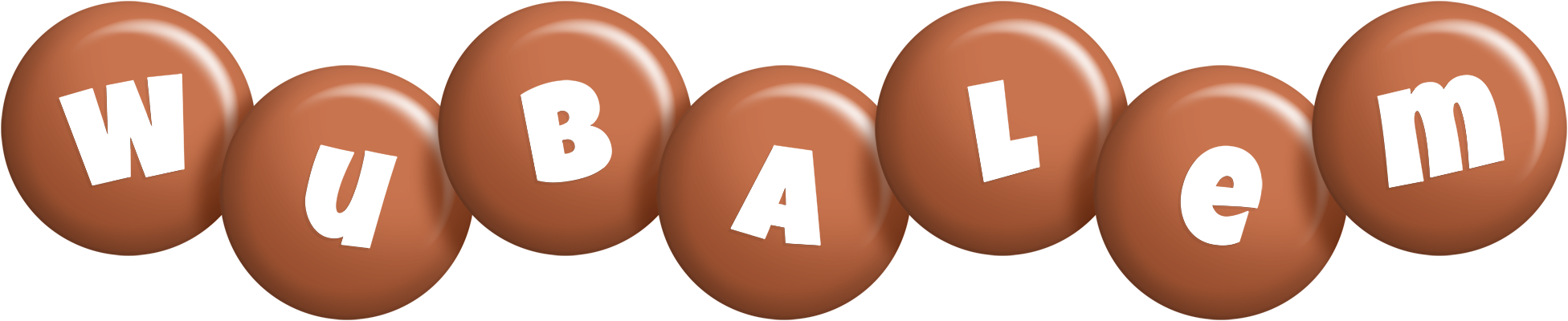 Wubalem candy-brown logo