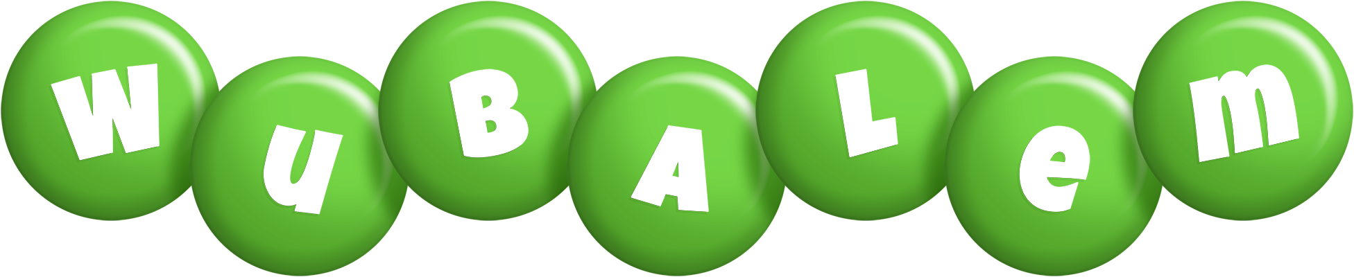 Wubalem candy-green logo