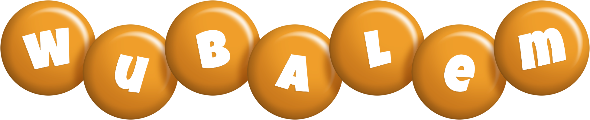 Wubalem candy-orange logo