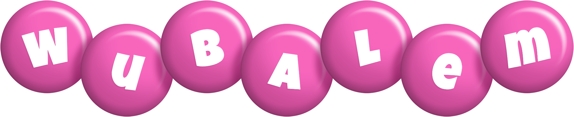 Wubalem candy-pink logo
