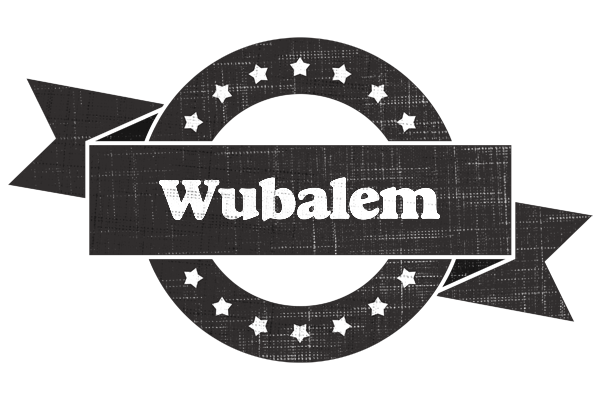 Wubalem grunge logo